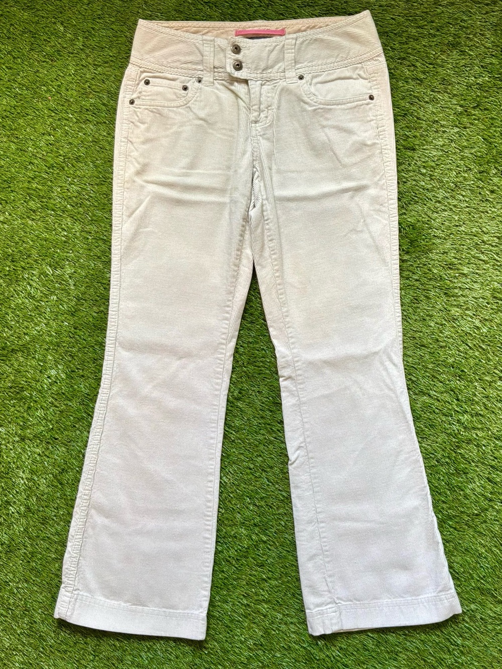 Jacob Connexion White Corduroy Bootcut Pants Size 1/2